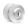R1 Concepts Brake Rotor Drum- Slotted - Silver Fits Ford Fairmont