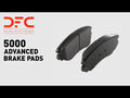 DFC 17-25 Tesla Y Rear Geospec Rotors with 5000 Advanced Brake Pads w/Hardware