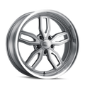 608 (608) GREY W/ MILLED SPOKES and DIAMOND LIP