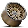 Aluminum Wheels 16x8 Ryno 951BZ Textured Bronze Gold 0 Offset 5 on 127 Bolt Pattern 78.1 Bore Raceline