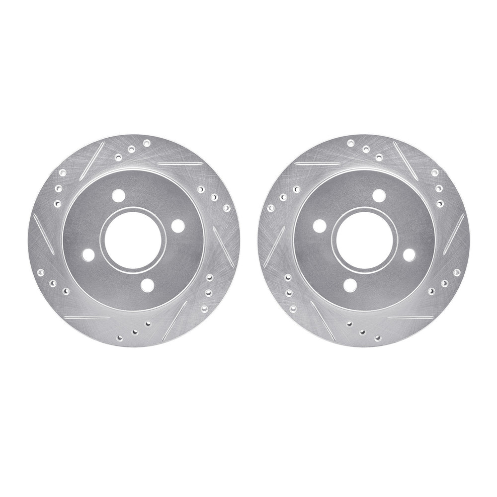 R1 Concepts Brake Rotor- D/S - Silver Fits Ford Contour