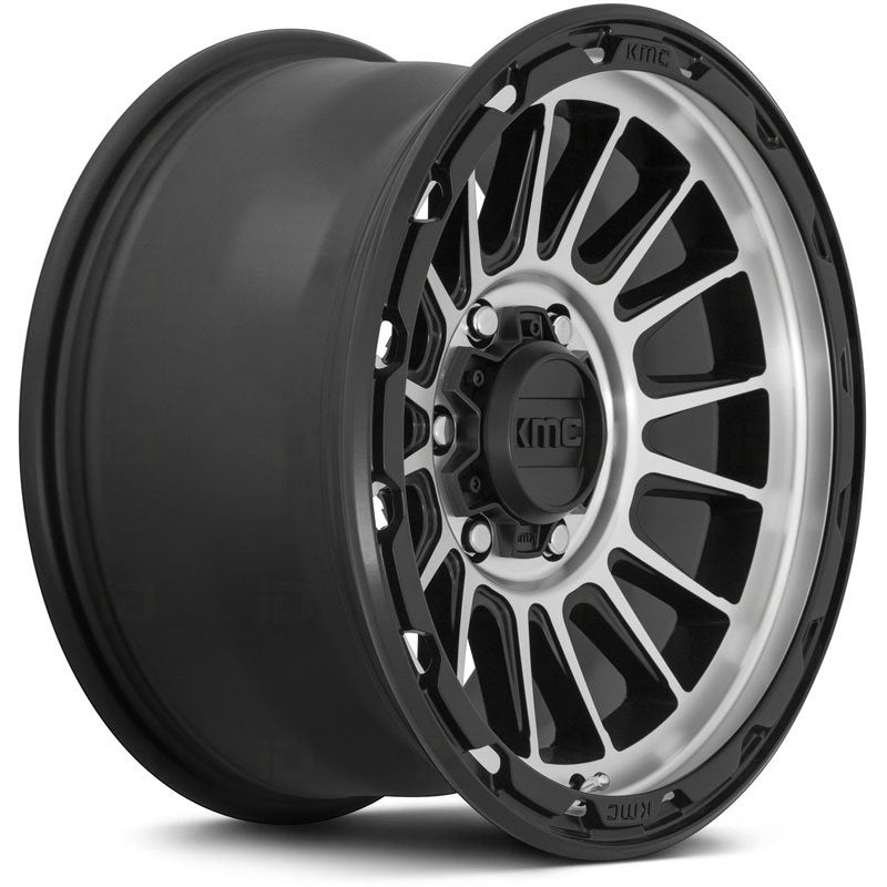 ~(27 lbs. 19X19X11)~ IMPACT 16x8 5x150.00 SATIN BLACK MACHINED (0 mm)