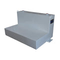 TRANSFER TANK 90 LSHAPE GLOSS ALUMINUM WHITE