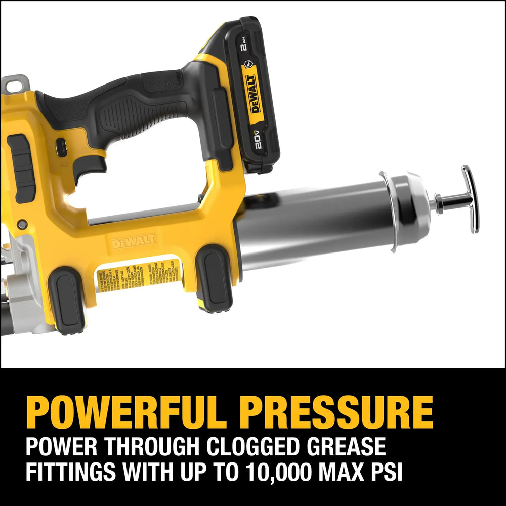 20V MAX CORDLESS 2SPEED GREASE GUN KIT W/ OILRESISTANT 2AH BATTERY