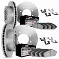 DFC 12-21 Nissan NV1500 Front & Rear Rotors w/4000 HybriDynamic Brake Pads w/Hardware