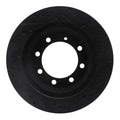 R1 76-96 Chevrolet P40 Front Left Drilled & Slotted Black Brake Rotor