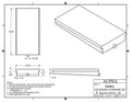 R/F SLD TOP DLX BLACK 158IN