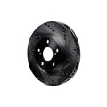 R1 2022-2025 Hyundai Elantra N Front Right Drilled & Slotted Black Brake Rotor