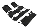 3D Maxpider 15-20 Chevrolet Tahoe With Bench 2nd Row Elegant 1st 2nd 3rd Row - Floor Mat Set (Black)