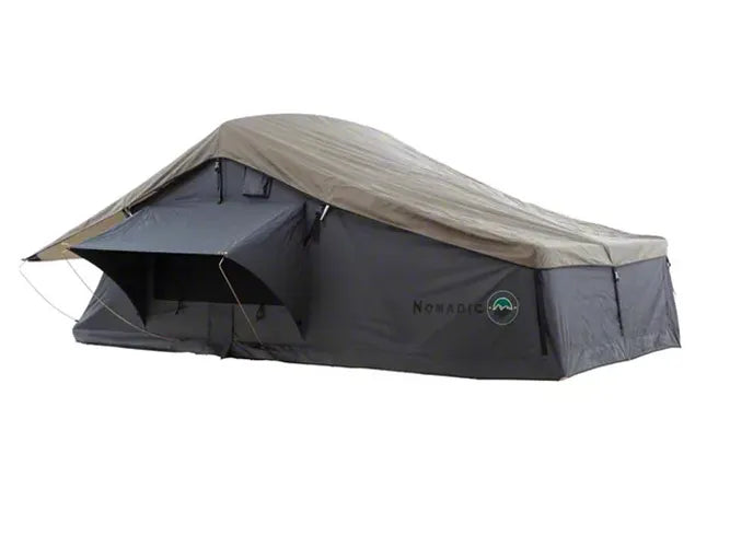 NOMADIC 4 EXT ROOF TOP TENT W/ANNEXDK GRAY BASE W/GREEN RAIN FLY/BLK COVER/BLK