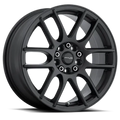 Aluminum Wheels 17x7.5 Mystique 141B Satin Black 40 Offset 5 on 112/5 on 120 Bolt Pattern 74.1 Bore Raceline