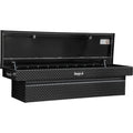 18X27X71 INCH GLOSS BLACK DIAMOND TREAD ALUMINUM CROSSOVER TRUCK BOX