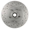 LEED Brakes Manual Front Kit with Drilled Rotors and Zinc Plated Calipers