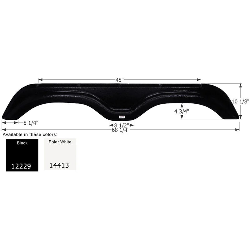 FENDER SKIRT TANDEM HOLIDAY RAMBLER FS2229 BLACK