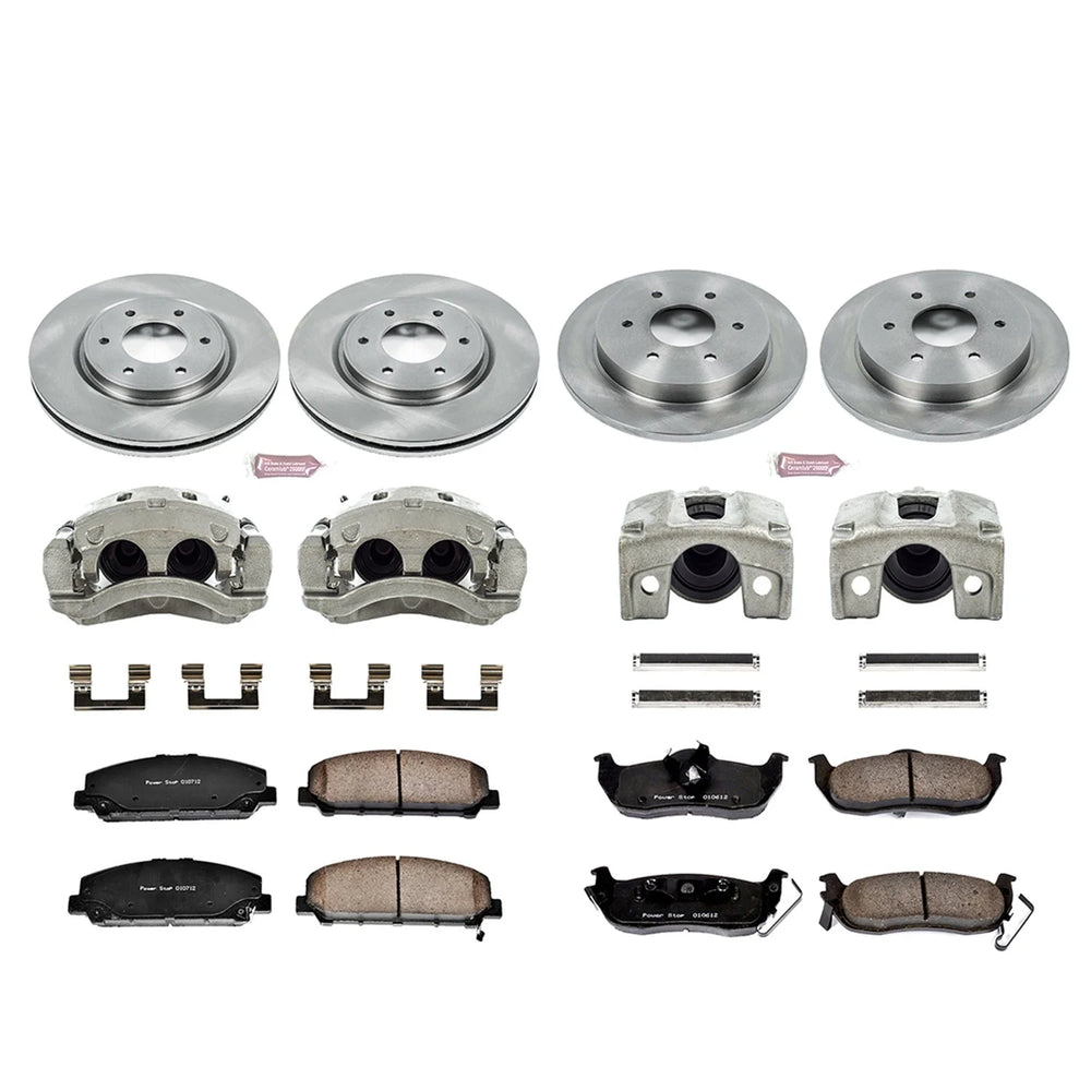 Power Stop 06-07 Infiniti QX56 Autospecialty Kit w/ Calipers - Front and Rear