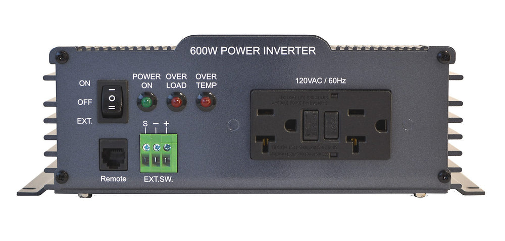 PURE SINE INVERTER 12V 120 VAC 600W
