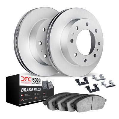 DFC 19-25 Ram 3500 Front Geospec Rotors with 5000 Advanced Brake Pads w/Hardware