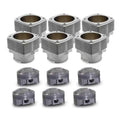 Mahle MS Piston Set Por 3.8L 102.0mm Bore 80.4mm Stroke 127mm Rod 22mm Pin -35cc 11.4 CR Set of 6