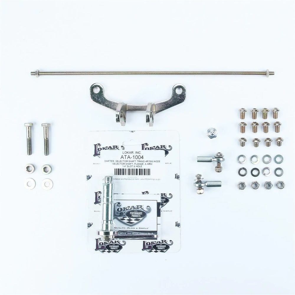 TAIL MOUNT SHIFTER D AODE/4R70W TRANS W/CHROME 6IN STRAIGHT LEVER & MUSHROOM BLK