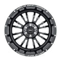 Weld Slingblade 20x9/8x165.1 BP/0 Offset/ 5 BS/125.1 Bore Gloss Black MIL