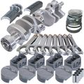 Eagle Chevy 350 1Pc 3.750in Crank 6.000in H-Beam -5cc Flat Top 4.060in Pistons Balanced Assembly