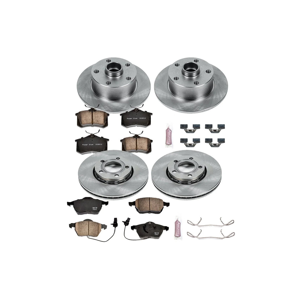 Power Stop 99-01 Audi A4 Front & Rear Autospecialty Brake Kit