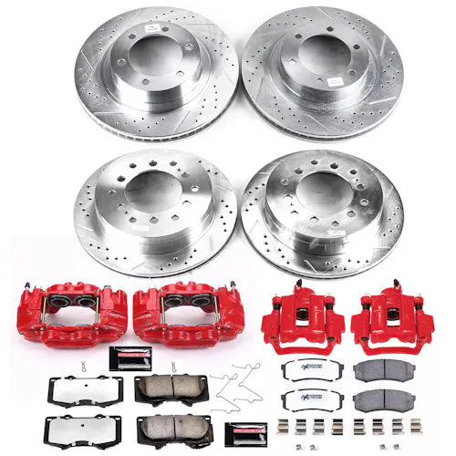Power Stop 03-09 Lexus GX470 Front & Rear Z23 Evolution Sport Brake Kit w/Calipers