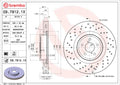 Brembo 2004 Subaru Impreza Front Premium Xtra Cross Drilled UV Coated Rotor - 5x100mm