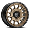 ICON Alloys Rancho 20x9 / 5x150 / 16mm / 5.625in BS Satin Bronze w/ Gloss Black Lip Wheel