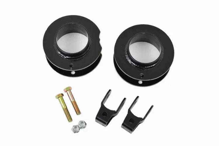 ~(10 lbs. 16X12X12)~ 2003-2013 DODGE RAM 2500/3500. FRONT LEVELING KIT (2.5 LIFT) (2WD AND 4WD) (COIL SPACERS AND SHOCK EXTENDERS)