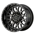 SNARE 20x9 5x139.70/5x150.00 GLOSS BLACK W/ GRAY TINT (0 mm)
