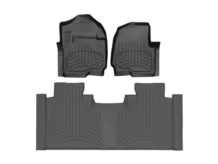 WeatherTech Black Front Rear FloorLiner HP Fits -20-22 F-250 F-350 F-450 F-550 4410121IM-446973IM