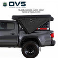 Overland Vehicle Systems XD Nomadic 270 LTE - Awning w Lights Driver Side Black Body Black Trim W Black Travel Cover