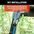 MANUAL CRANK STYLE TO POWER AWNING CONVERSION KIT BLACK