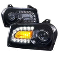 PROJECTOR HEADLIGHTS GLOSSY BLACK H