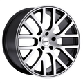~(37 lbs. 20X20X11)~ TSW DONINGTON 18x9.5 5/120 ET40 CB76.1 GUNMETAL MIRROR CUT FACE/GUNMETAL LIP
