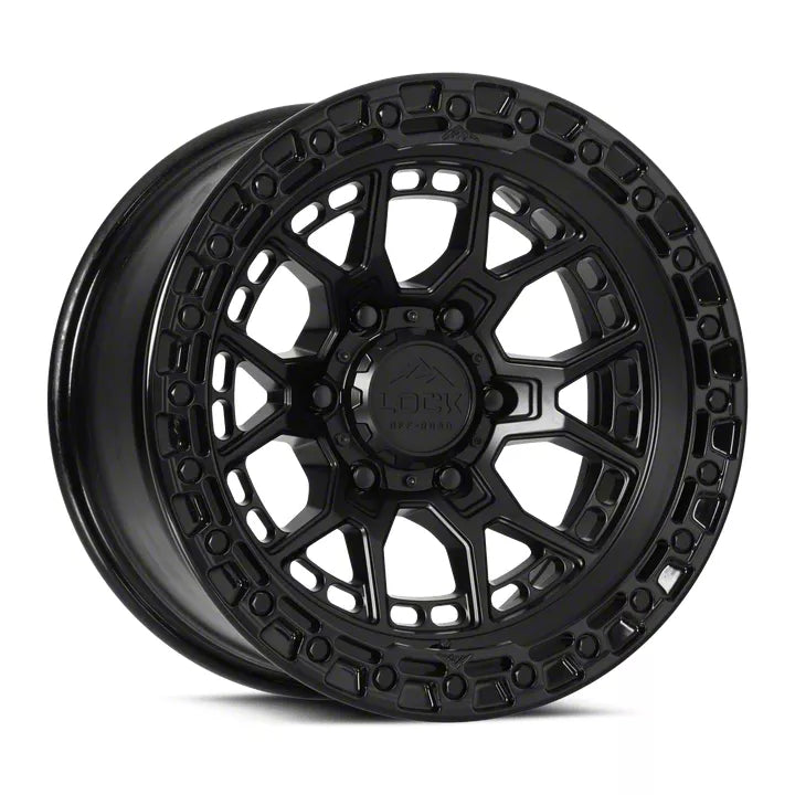 MATTE BLACK W GLOSS BLACK RING