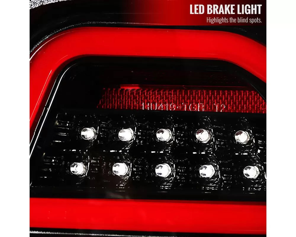W164 LED TAIL LIGHTS GLOSSY BLACK WITH CLEAR LENS