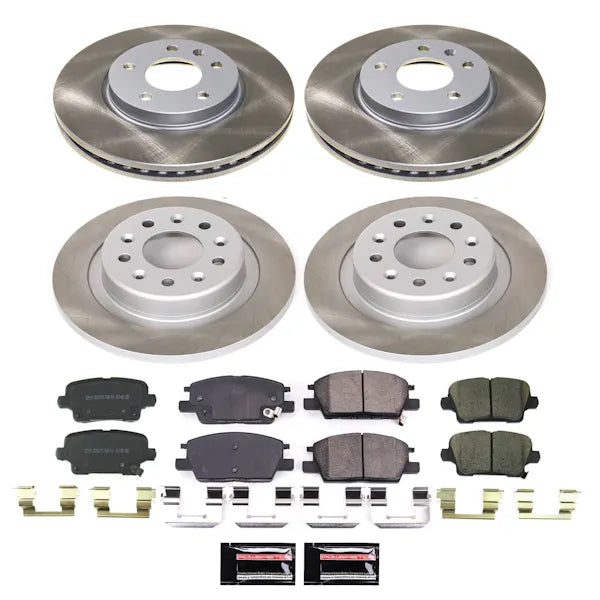 Power Stop 19-20 Buick Regal Sportback Front and Rear Semi-Coated Rotor Kit