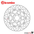 Brembo OE 98-99 Honda CBR RR Fireblade 900cc 310x5mm Brake Disc - Front Floating