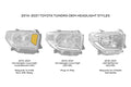 14-21 TUNDRA WHITE DRL HEADS AND RE