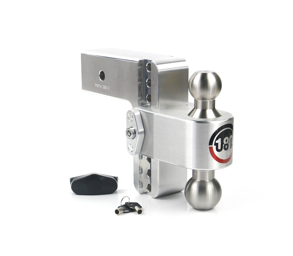 TURNOVER BALL 6" DROP HITCH W/ 3