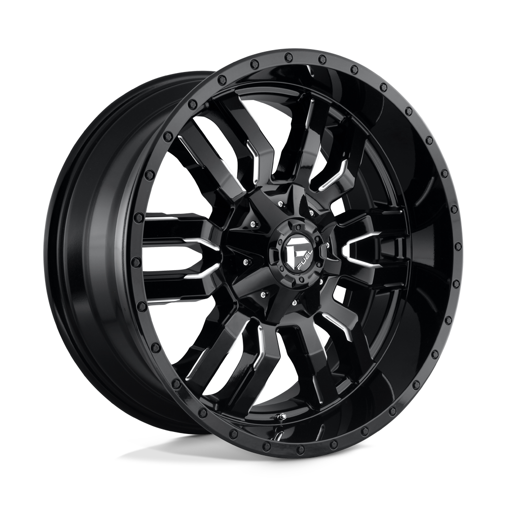 ~(43 lbs. 23X23X12)~ SLEDGE 20x9 8x170.00 GLOSS BLACK MILLED (1 mm)