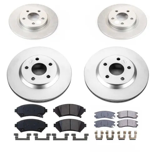 Power Stop 2005 Cadillac DeVille Front & Rear Z17 Evolution Geomet Coated Brake Kit