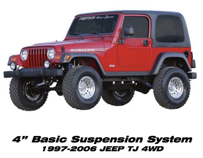 ~(54.8 lbs. 22X21X8)~ 4 in JEEP TJ BOX 2 BLACK
