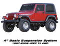 ~(54.8 lbs. 22X21X8)~ 4 in JEEP TJ BOX 2 BLACK