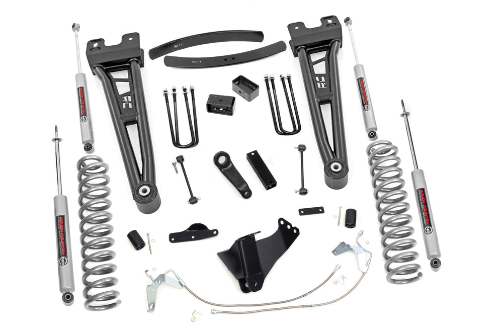 1x 9295 6 Inch Lift Kit Diesel Radius Arm V2 Ford Super Duty (08-10)