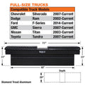 23X20X71IN BLACK DIAMOND TREAD ALUMINUM GULL WING TRUCK BOX