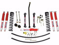 4.5 Inch Suspension Lift Kit 84-01 Cherokee XJ W/Front Dual Rate Long Travel Coil Springs Front Bump Stop Spacers Front Lower Control Arms Front Sway Bar End Links Frt Adjust Track Bar Rear Shackles Rear Add A Leafs Front/Rear Hydro 7000 Shocks Skyjacker