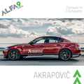 Akrapovic 17-19 Alfa Romeo Giulia Quadrifoglio Evolution Line Cat Back (Titanium) w/Link Pipes